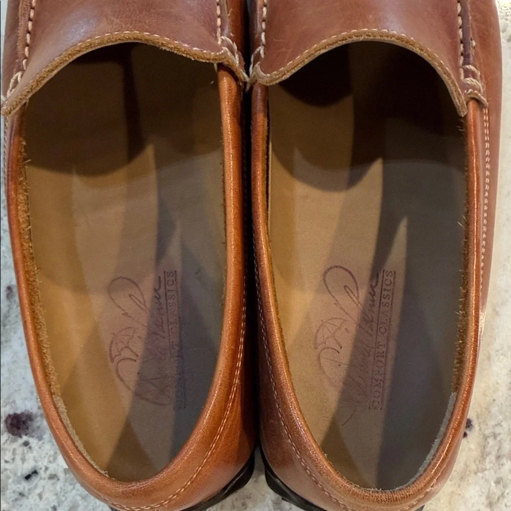 Arnold Palmer Comfort Classics Brown Leather Loafers